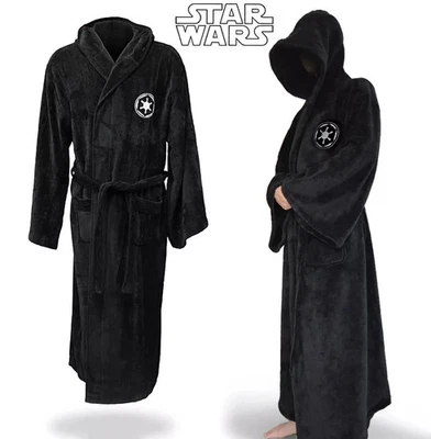 HOT Star Wars Darth Vader Vestaglia Galactic Empire Adult Bathrobe con cappucci - Image 1 of 4