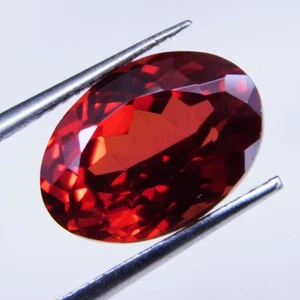 ¡Impresionante! Zafiro rojo naranja natural 6,00 quilates corte ovalado certificado piedra preciosa suelta - Imagen 1 de 4