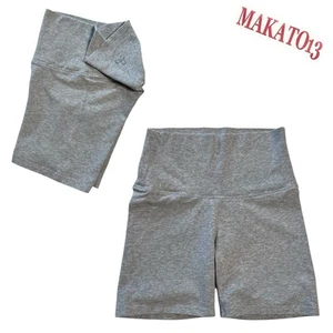 Pantalones Cortos de Bicicleta Aritzia TNA Para Mujer Talla XS Gris Jaspeado Cintura Alta 5" Entrepierna - Imagen 1 de 7