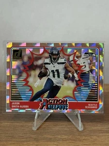 Jaxon Smith-Njigba #20 Action All Pros Checkerboard Insert Seattle Seahawks - Picture 1 of 2