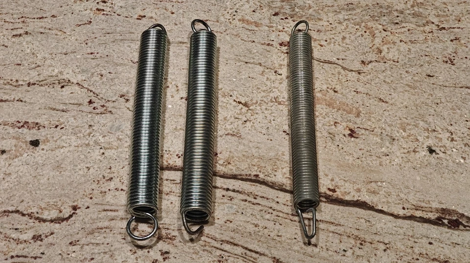 Set of 3 Malibu Pilates Resistance Springs (1) NORMAL (2) STRONGER Resistance - Image 1 of 1