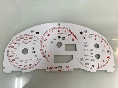 Discos de velocímetro Subaru BRZ dials esferas gauges Foto 1 de 2