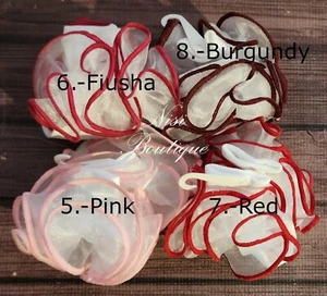 One Pair Girl Ruffle Socks, Beautiful Variety of Colors, Nylon, Special Occasion - Picture 1 of 31