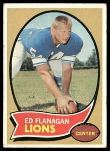 Tarjeta de fútbol americano Ed Flanagan 1970 Topps #11 Detroit Lions RC - Imagen 1 de 2