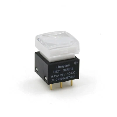 PB26 Series 15mm Square With LED Momentary Video Processor Push Button Switch - Image 1 of 4