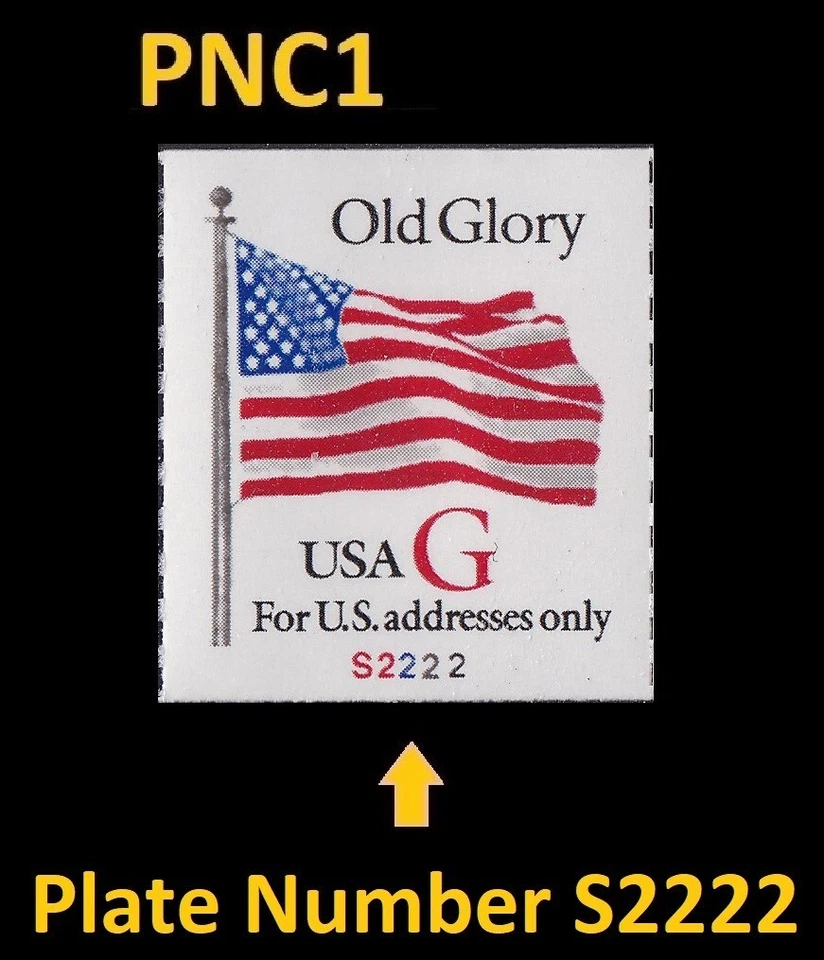 US 2892 Flag Red G rate 32c PNC1 S2222 MNH 1994 - Image 1 of 1