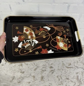 Vintage Japanese Lacquerware Serving Tray, Made In Japan 18.5” x 11” - Picture 1 of 11