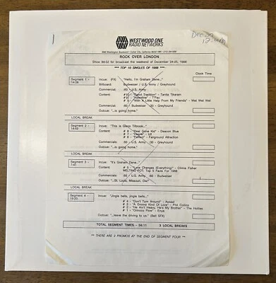 PHIL COLLINS / U2 / VARIOUS Westwood One Rock Over London Christmas #88-52 - NM! Foto 1 de 4