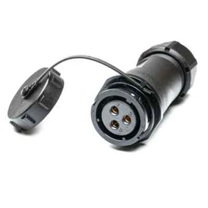 RS Pro CIRCULAR CONNECTOR 30A IP67 3-Contacts Socket, Straight, Cable Mount - Picture 1 of 1