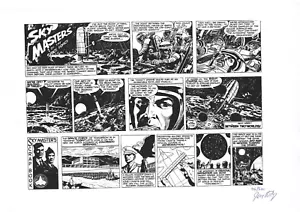 Jack Kirby Skymasters Panel Comic Art Reproduction Print 17 x 11 Limited Edition - Picture 1 of 5