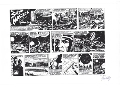 Jack Kirby Skymasters Panel Comic Art Reproduction Print 17 x 11 Limited Edition - Изображение 1 из 4