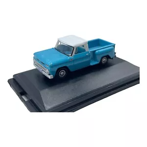 1965 Chevrolet C10 Stepside Pick up Truck Diecast car 1:87 Scale Blue Chevy - Picture 1 of 23