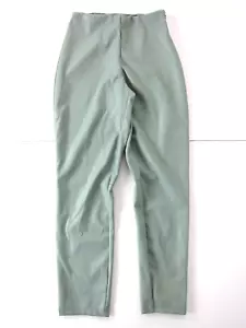 Fabletics Grey Faux Leather Stretch High Rise Waist Slim Jegging Pant Medium - Picture 1 of 8