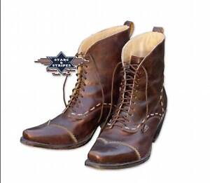 Damen Westernstiefel Western Stiefelette Boots Rockabilly "Ashley“ Stars&Stripes