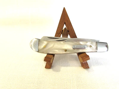 Imperial Schrade IMP13L большой траппер складной карманный нож с Ox рог вид ручки - Изображение 1 из 4