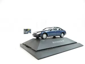 1:87 Herpa Maybach 57 met. blue Dealer #9855 - Bild 1 von 6