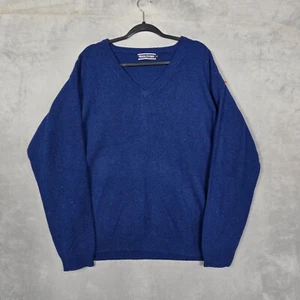 Suéter Tejido Woolovers Para Hombre XL Azul 100% Lana Pullover Cuello en V Jersey - Imagen 1 de 11
