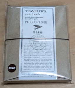 Traveler's Notebook TO&FRO TRAVELER'S Company Braun Reisepassgröße Japan Neu - Bild 1 von 5