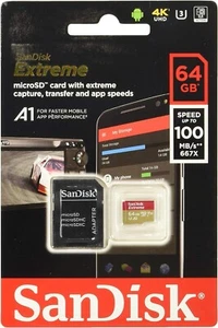SanDisk Extreme Plus MicroSD Card With Extreme Capture, Transfer And App Speeds - Picture 1 of 1