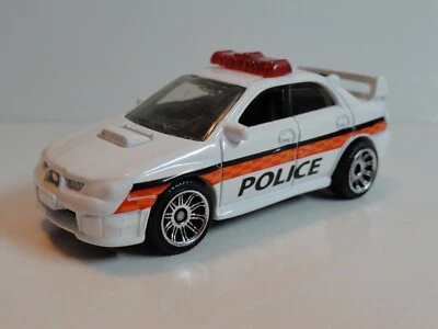 Matchbox #45 2008 Subaru Impreza WRX Police (blanco) - suelto Foto 1 de 4