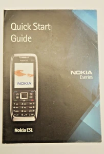 Nokia E51 SCHNELLANLEITUNG AUSGABE 1 EN 9203233 DATIERT 2008 - Bild 1 von 3