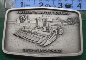 John Deere Freedom to Harvest Your Way The power of Choice Belt Buckle - Picture 1 of 2