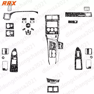 64Pcs Forged Carbon Fiber Kits Full Interior Trim For Dodge Challenger 2008-2014 - Foto 1 di 13