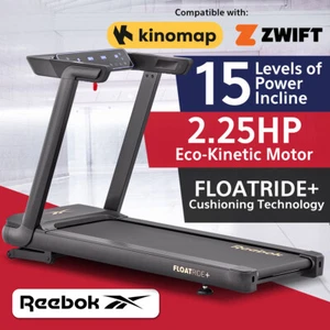 Reebok FR20 Floatride Treadmill Black 2.25HP Floatride+ (Zwift & Kinomap Ready) - Picture 1 of 10