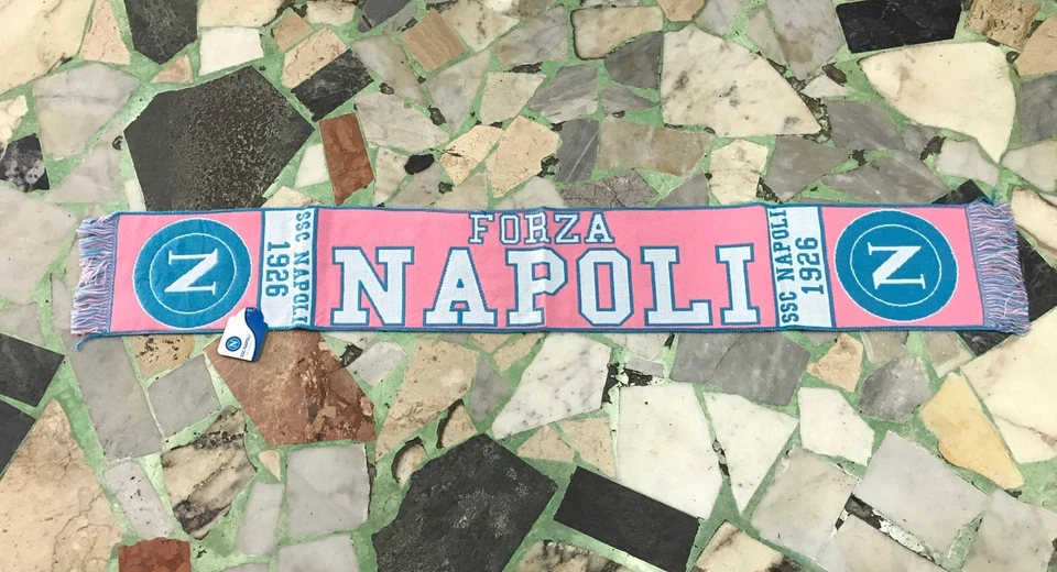 1 SCIARPA NAPOLI UFFICIALE PARTENOPE LANA Rosa SSCNAPOLI AZZURRI INSIGNE TIFOSI - Immagine 1 di 1