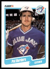 1990 Fleer Pat Borders Toronto Blue Jays #77