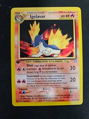 Igelavar 46/111 Pokemon Karte - Neo Genesis 1. Edition Deutsch - Bild 1 von 2