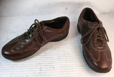 Tenis Oxford Clarks Wave de cuero marrón perforado para conducir 33446 para mujer 7,5 M en muy buena condición Foto 1 de 4