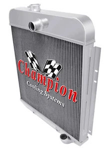 Discount Champion 3 Row All Aluminum Radiator for 1949 1950 Plymouth Vehicles - Picture 1 of 7
