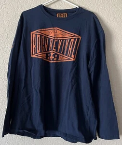 Rock Revival Long Sleeve Navy Blue Shirt Size 2XL - Picture 1 of 6