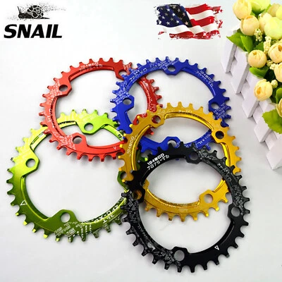 30-52T Chainring Bicycle 104BCD Chainwheel Narrow Wide Fit Shimano/SRAM Crank US - Image 1 of 4