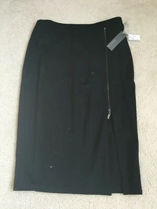 Matty M Ladies Medium Length Black Pencil Skirt Front Zip Size Medium NICE!! - Picture 1 of 5