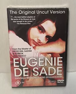 Eugenie De Sade Uncut Version region 4 DVD Jesus Franco French drama Brand New - Picture 1 of 6