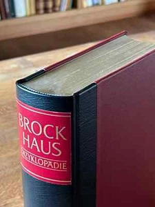 Brockhaus Enzyklopädie 24 Bände 1986 Leder Goldschnitt keine Gebrauchsspuren - Bild 1 von 7