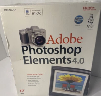 Adobe  Photoshop Elements 4.0 for MacIntosh Educational Edition - Image 1 of 4