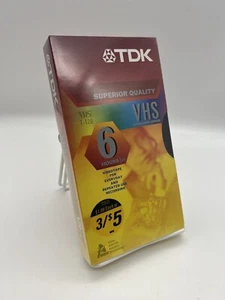 Sealed TDK  T-120 VHS 1-Pack Blank Tapes Premium Quality 6 Hours New - Picture 1 of 3