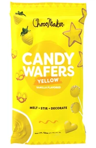 1 paquete de obleas de caramelo para hacer chocolate amarillo vainilla molde para derretir inmersión llovizna pops 12 oz - Imagen 1 de 2