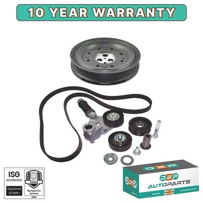 CRANKSHAFT PULLEY FAN BELT TENSIONER KIT FOR JAGUAR X TYPE 2.0 2.2 D C2S42539 - Image 1 of 4