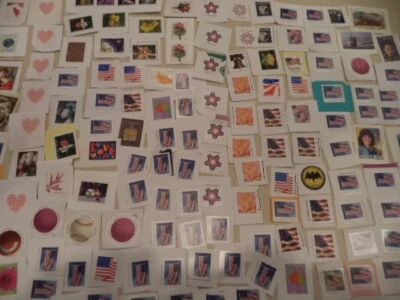100 FOREVER US POSTAGE STAMPS NOT USED AS INTENDED 4 PURPOSE ON PAPER $78 VALUE - Image 1 of 4