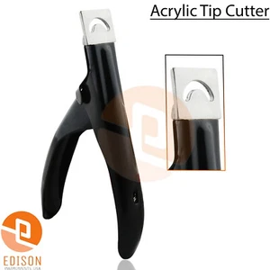 Schwarz Acryl Fasle Nagel Tip Cutter & Clipper Maniküre Nagelschneider Trimmer - Bild 1 von 3