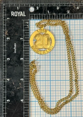 LUIS GONZALEZ 20 ARIZONA DIAMONDBACKS MLB BASEBALL TEAM OFFICIAL NECKLACE CHAIN - Image 1 of 4