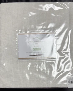 1-Pottery Barn Gauze Sheer Drape RP 50"x 84" Ivory - Picture 1 of 5