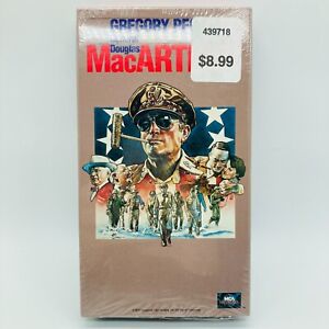 General Douglas MACARTHUR Gregory Peck WWII History. VHS Tape (Sealed, 1990)