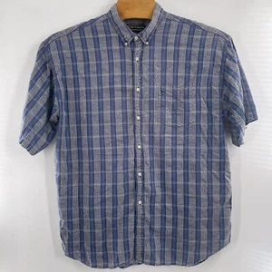 Croft Barrow Button Up Hemd Herren XXL 2XL Blau 100% Baumwolle Hemd - Bild 1 von 3