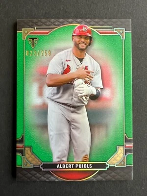 2022 Topps Triple Threads Emerald 023 /259 Albert Pujols #71 - Image 1 of 2