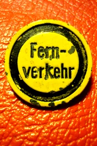 Original WW2 German tinnie  street sign STREETS FOR LONG DISTANCE TRAFFIC  1941 - Picture 1 of 2